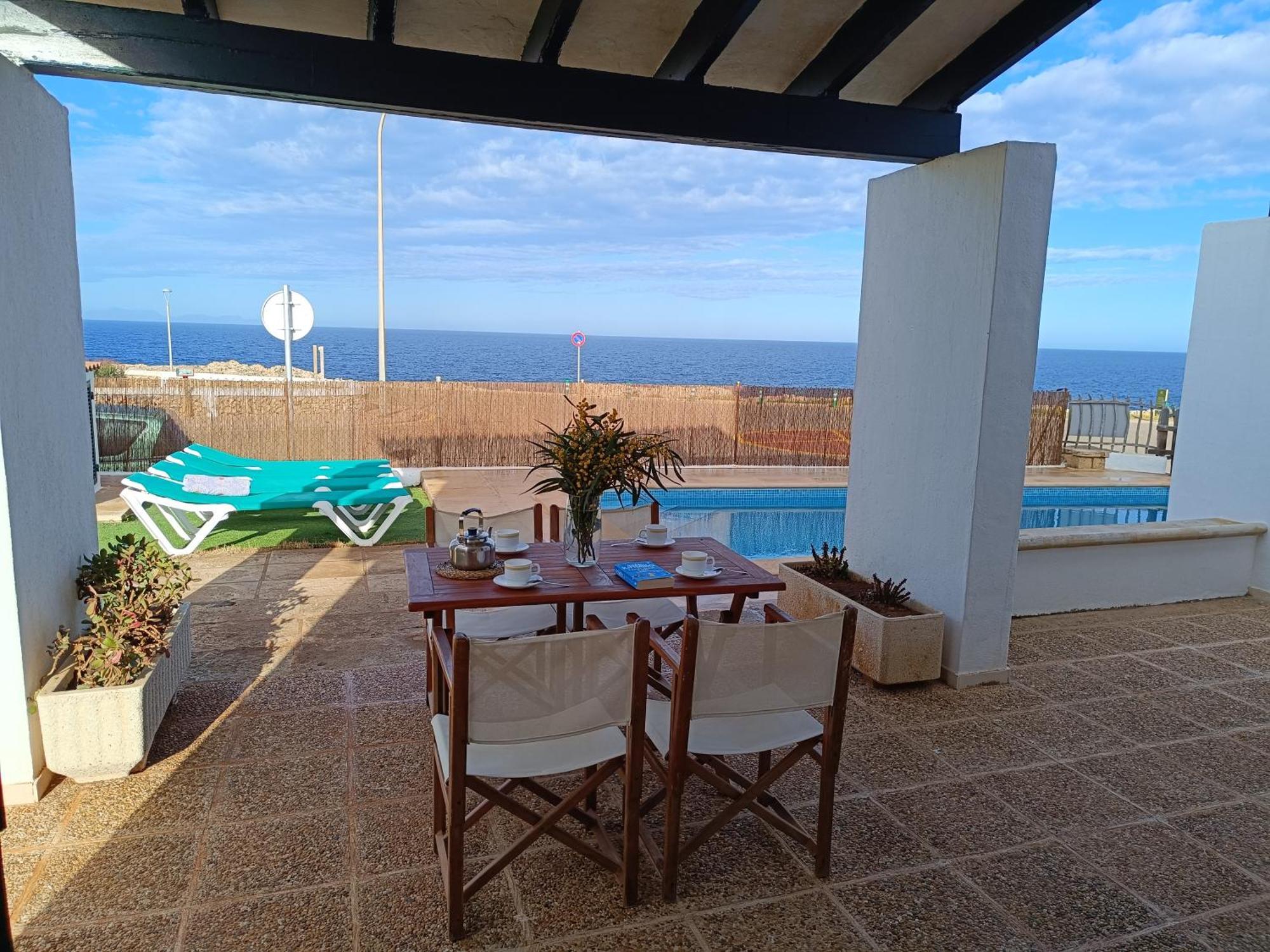 Villa Victor - Primera Linea Mar, Vista A Puesta De Sol Cala'N Blanes  Bagian luar foto